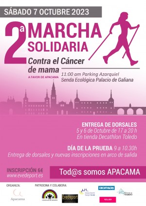 2°MARCHA SOLIDARIA  Contra el cáncer de mama a favor de APACAMA