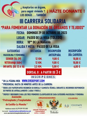 III Carrera Solidaria Pretrasplante y Trasplantados C-LM