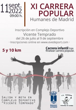 XI CARRERA POPULAR HUMANES DE MADRID 5 y 10 KM